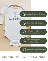 Goose Monthly Milestone Organic Baby Bodysuit