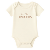 Little Brother Clay Organic Cotton Baby Bodysuit Short Sleeve - HoneyBug 