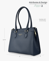 The Montrose Diaper Bag Tote - Cobalt