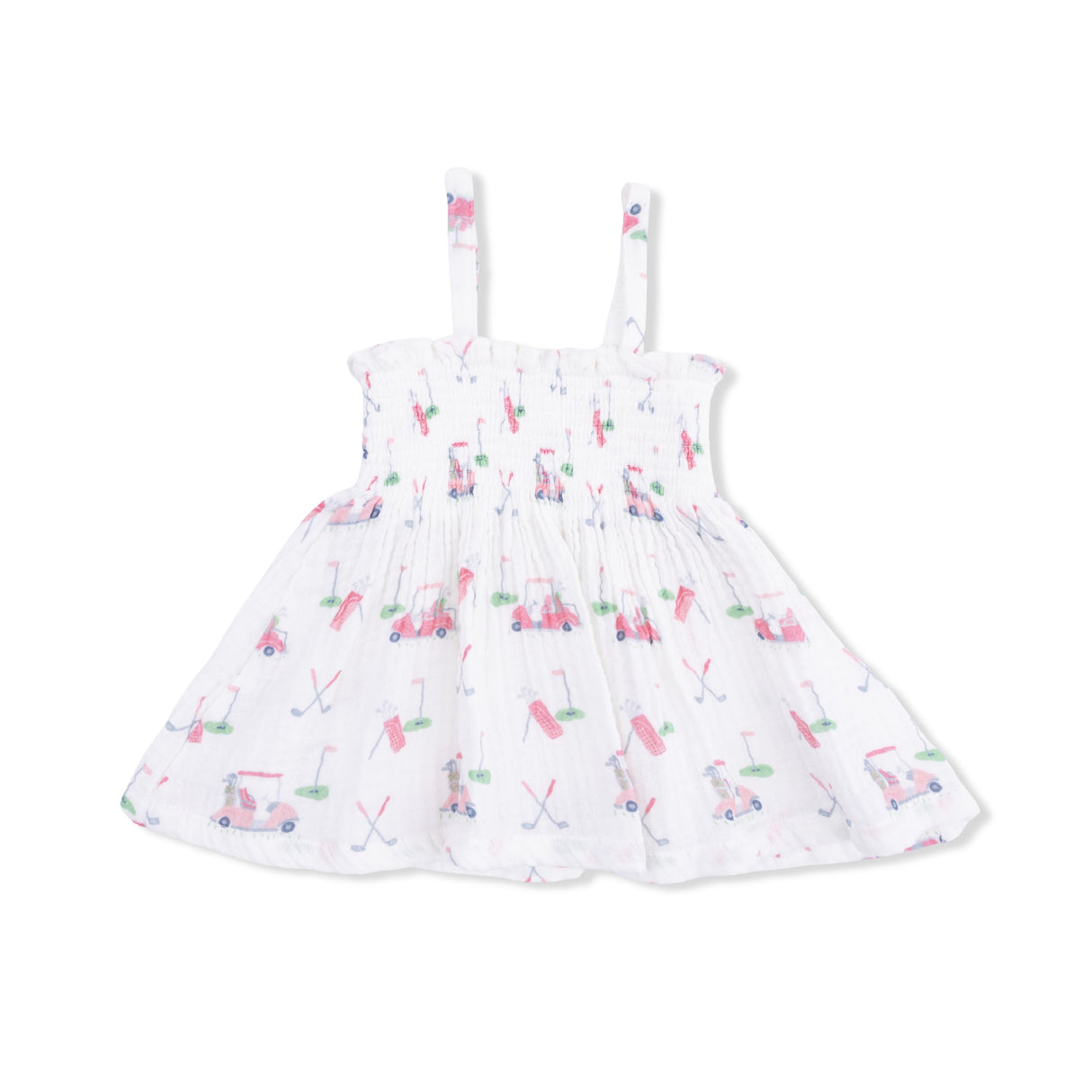 Baby Golf Carts Pink - Smocked Top with Bloomer