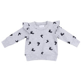 Ruffle Sweatshirt - HoneyBug 