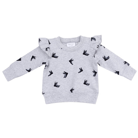 Ruffle Sweatshirt - HoneyBug 