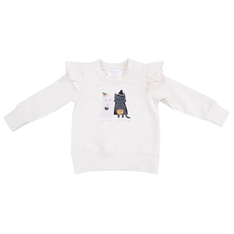 Trick or Treat Ruffle Sweatshirt - HoneyBug 