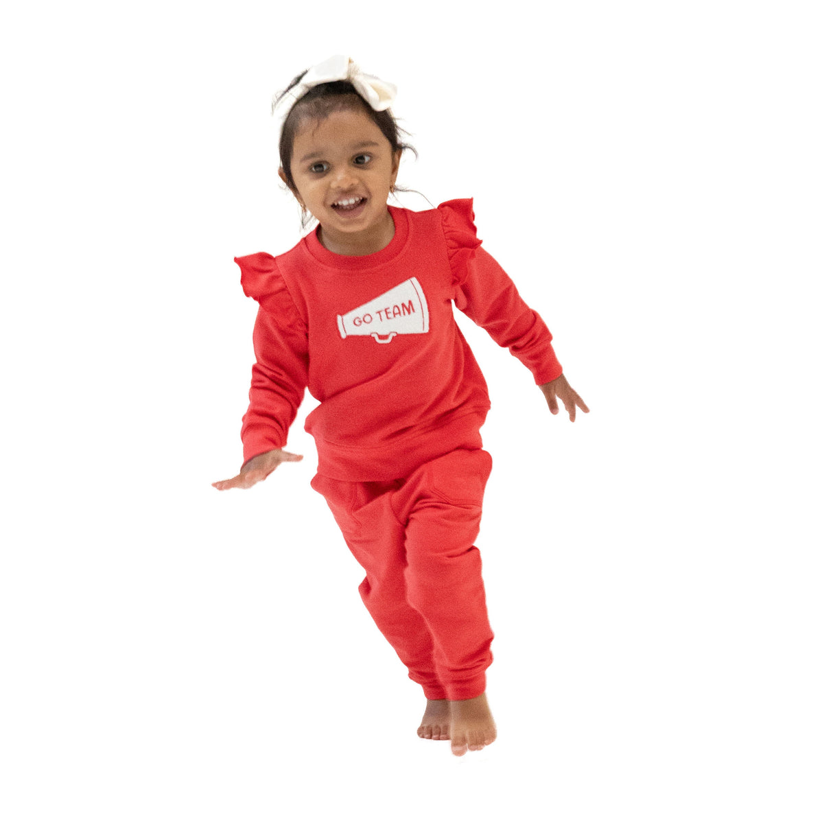 Ruffle Megaphone Sweatshirt - HoneyBug 