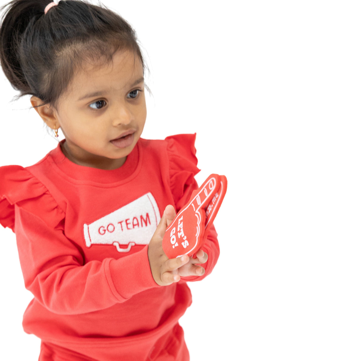 Ruffle Megaphone Sweatshirt - HoneyBug 