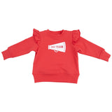 Ruffle Megaphone Sweatshirt - HoneyBug 