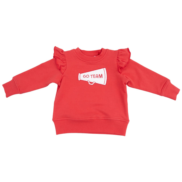 Ruffle Megaphone Sweatshirt - HoneyBug 