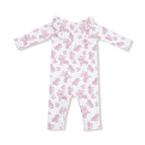 Long Sleeve Ruffle Romper - HoneyBug 