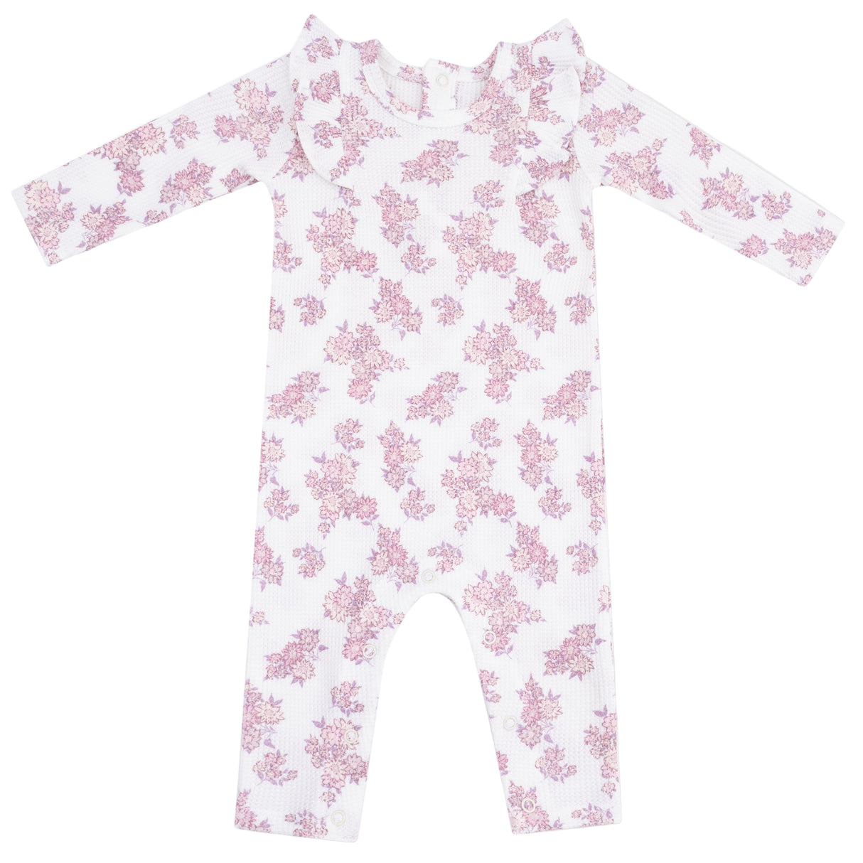 Long Sleeve Ruffle Romper - HoneyBug 