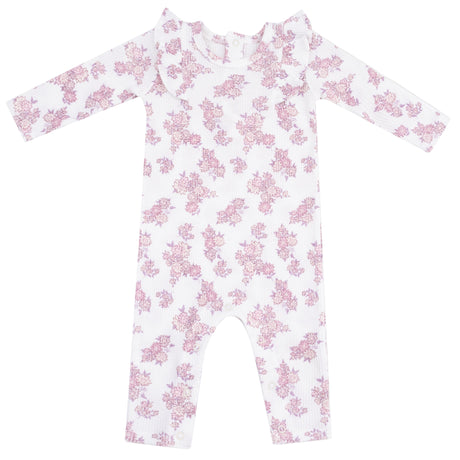 Long Sleeve Ruffle Romper - HoneyBug 