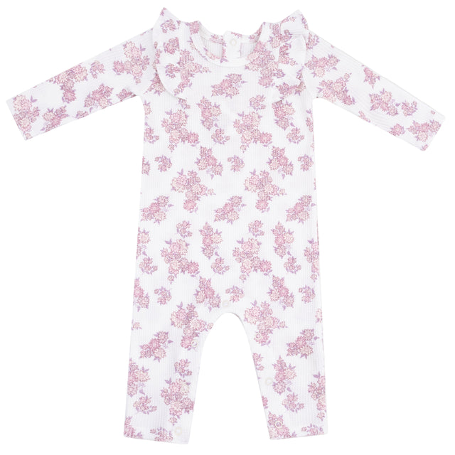 Long Sleeve Ruffle Romper - HoneyBug 