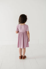 Short Sleeve Henley Dress - HoneyBug 
