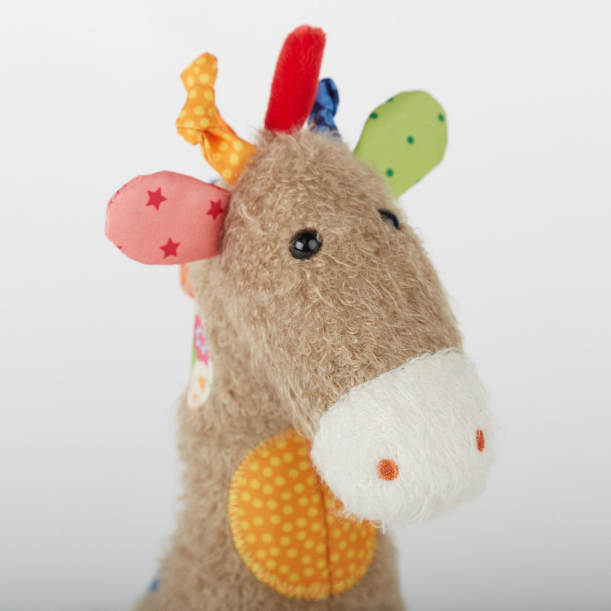Patchwork Giraffe Plush Toy - HoneyBug 