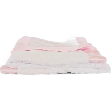 Luxury Satin Border Blanket - Pink