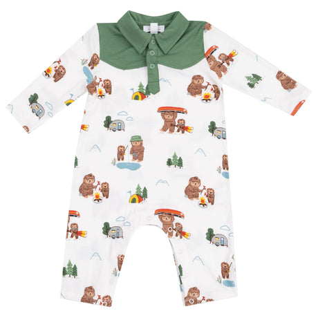 Long Sleeve Cowboy Romper - HoneyBug 