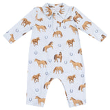 Long Sleeve Cowboy Romper - HoneyBug 