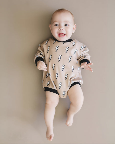Bubble Romper | Lightning Bolt - HoneyBug 