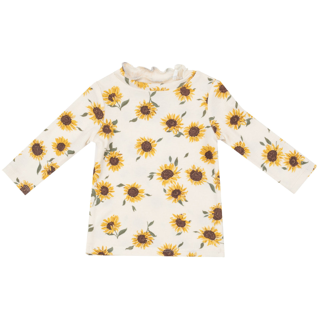 L/S Mock Turtle Neck Baby Sunflowers – HoneyBug