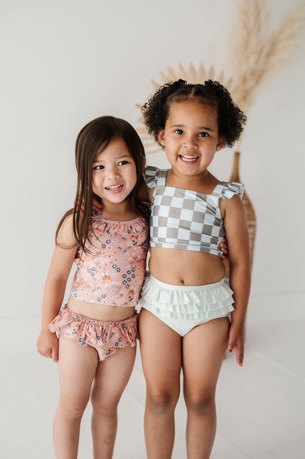 Girl's Two-Piece Tankini Swimsuit - HoneyBug 