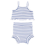 Navy Stripe - Tank Top & High Waisted Short