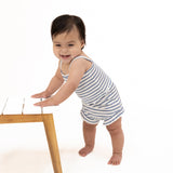 Navy Stripe - Tank Top & High Waisted Short