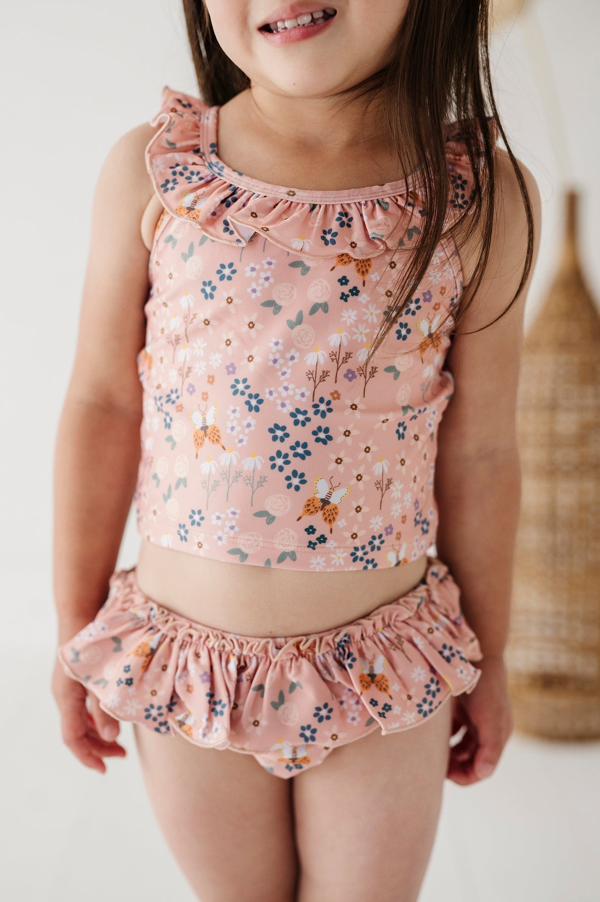 Girl's Two-Piece Tankini Swimsuit - HoneyBug 