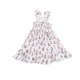 Cowgirl Boots - Smocked Ruffle Sundress & Bloomer