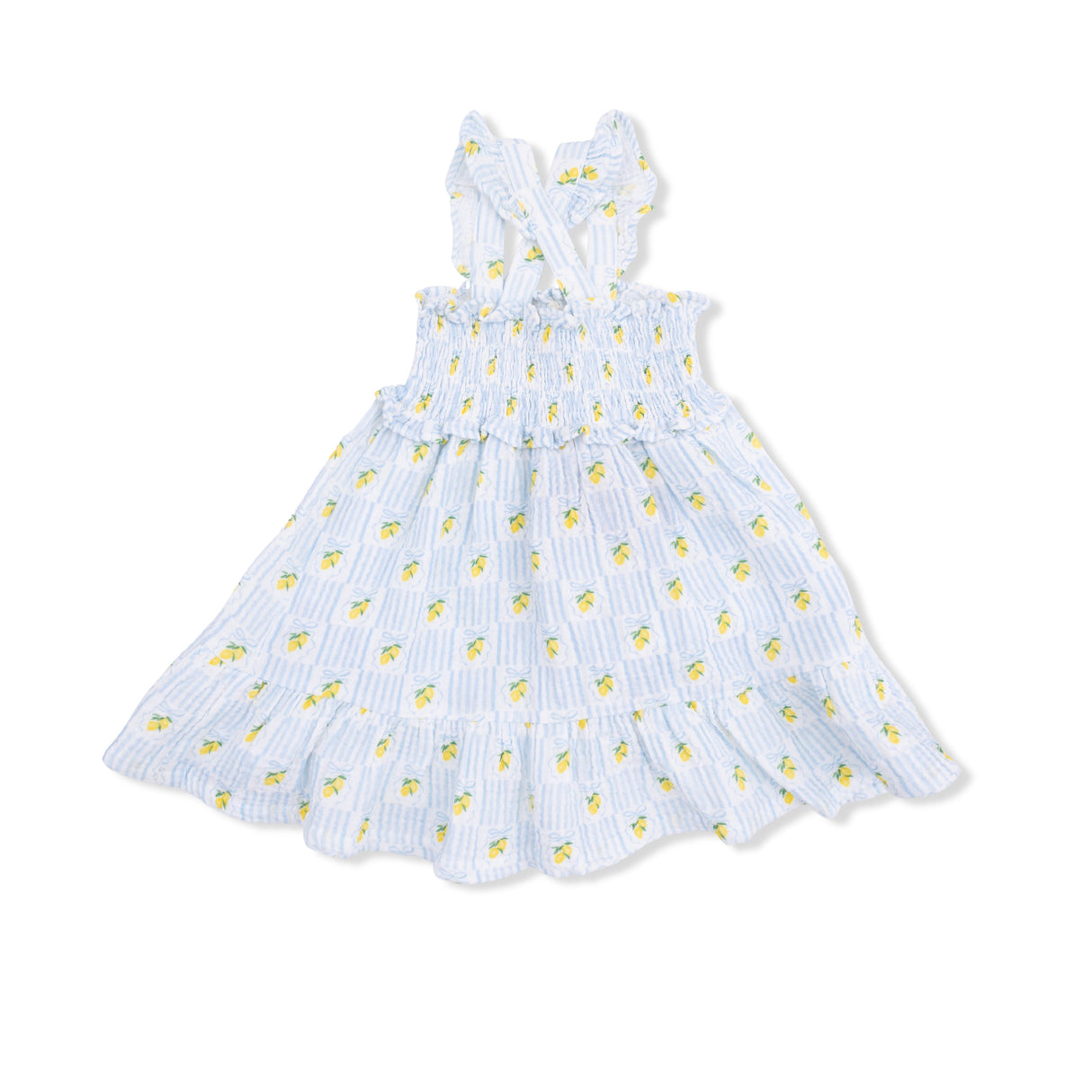 Lovely Lemons - Smocked Ruffle Sundress with Bloomer