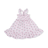 Winding Roses Stripe - Smocked Ruffle Sundress & Bloomer