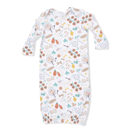 Pasta Lovers - Lap Shoulder Gown & Knotted Hat