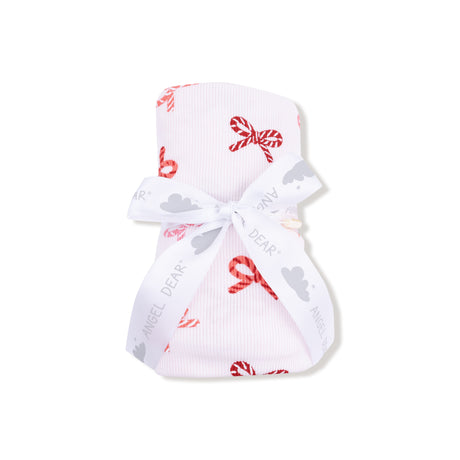 Candy Cane Bows - Swaddle Blanket