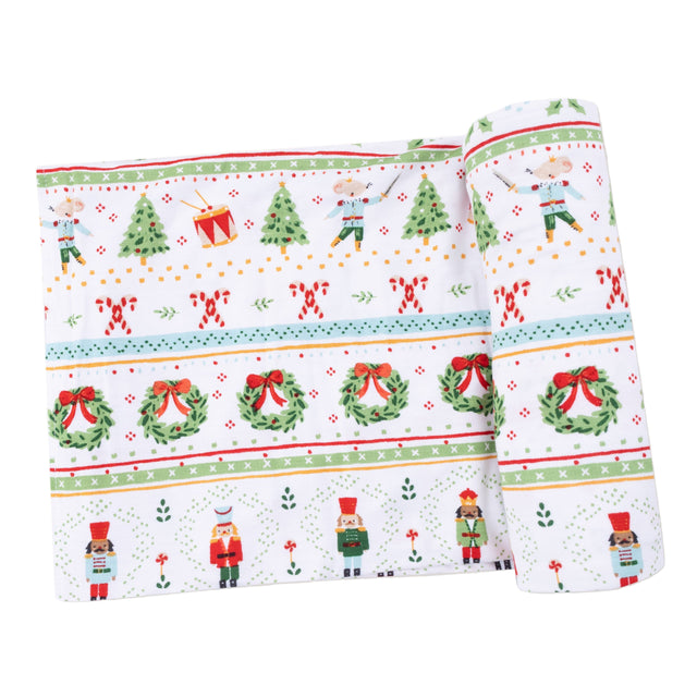 Swaddle Blanket - Nutcracker Fair Isle - HoneyBug 