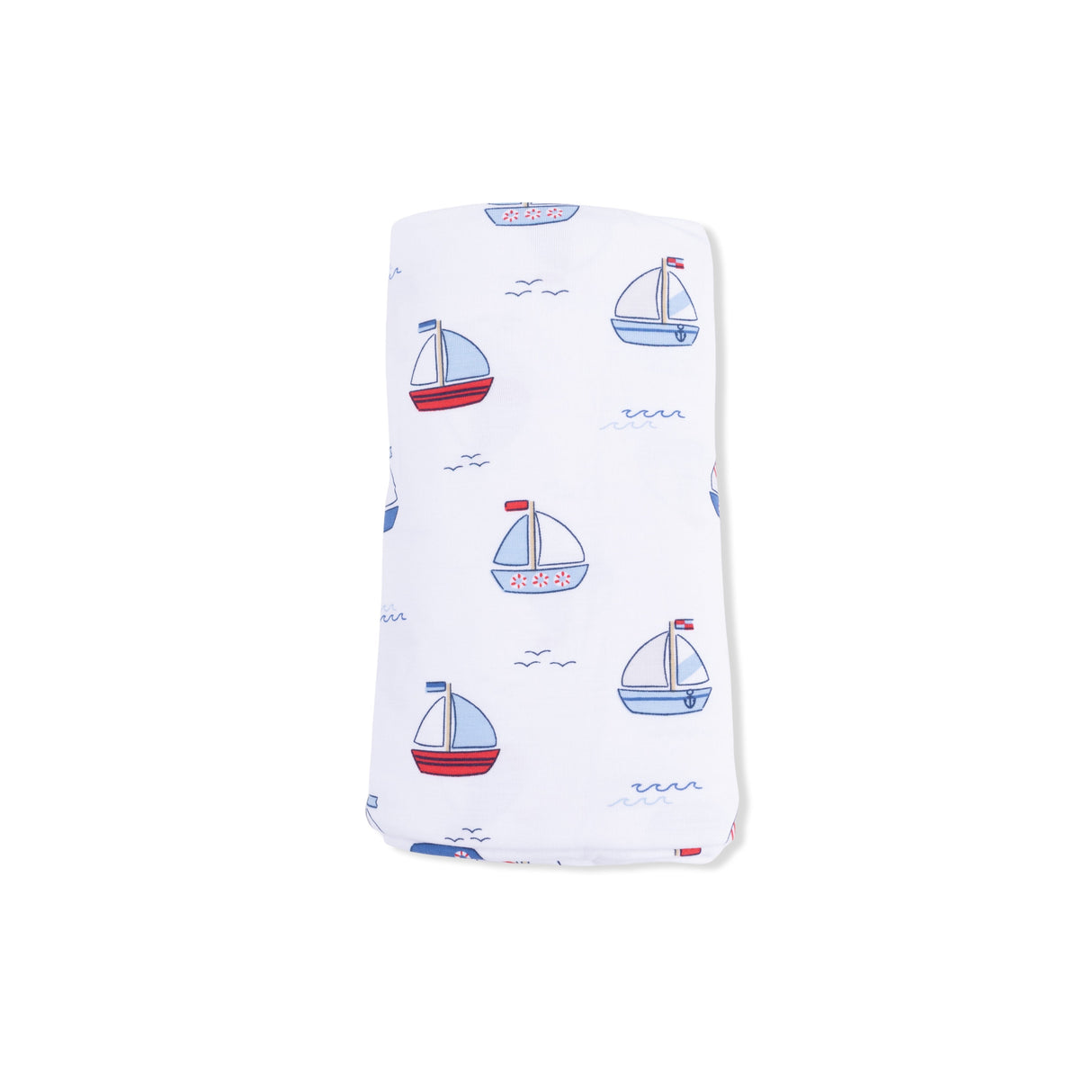 Bubbly Sailboats Blue - Swaddle Blanket