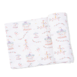 Carousel with Bows - Swaddle Blanket