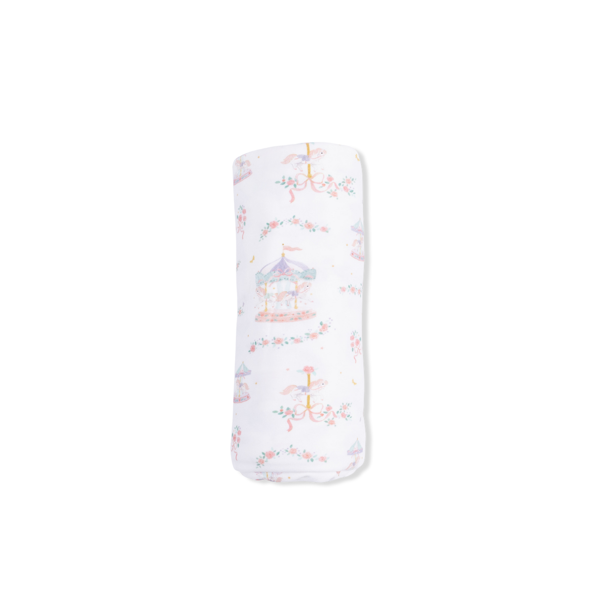 Carousel with Bows - Swaddle Blanket
