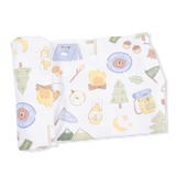 Camping Blue - Swaddle Blanket