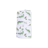 Crayon Alligators - Convertible Romper & Swaddle Blanket Set
