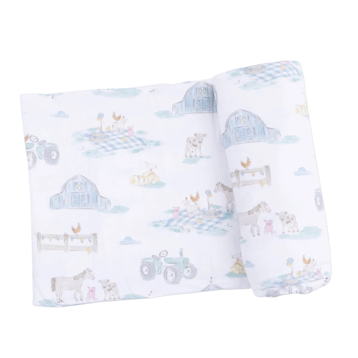 Farm Animal Party - Swaddle Blanket