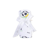 Soccer Balls Playing Soccer Blue  - Swaddle Blanket