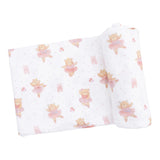 Teddy Bear Ballerina - Swaddle Blanket