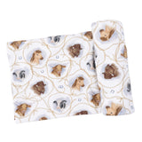 Farm Animals Rope Cameos Uni - Swaddle Blanket