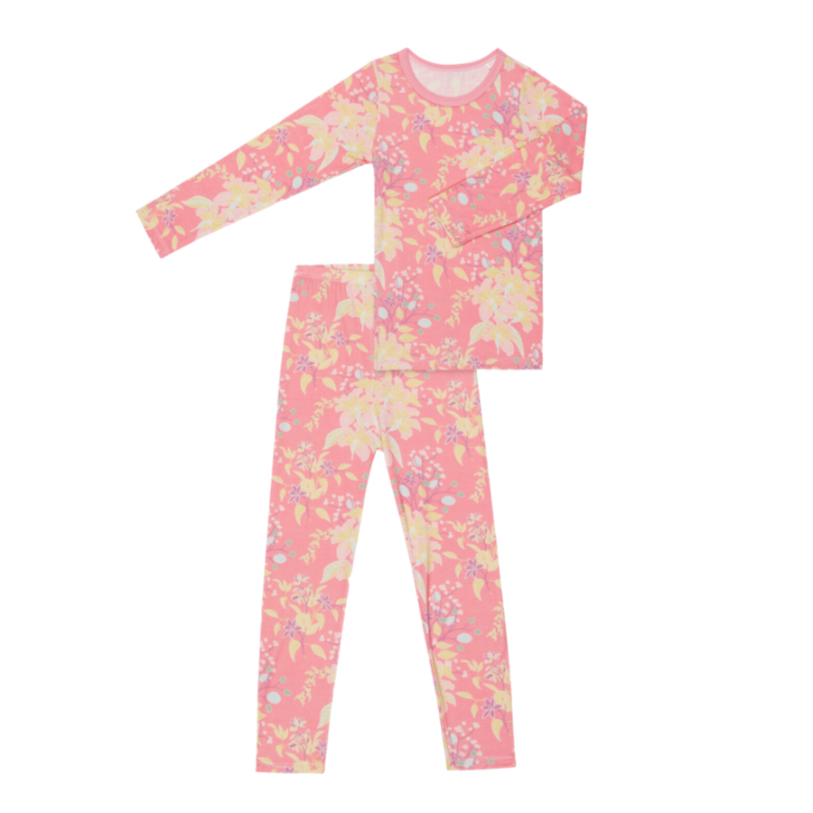 Spring Florals Pink Pajama - HoneyBug 
