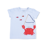 Sailor Sea Creatures Appliques - Crew Neck Tee with Cargo Short