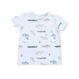 Fishing - Crew Neck Tee with Casual Short