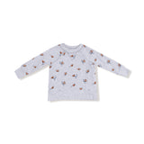 Raglan Sweatshirt and Jogger Set - Football Field Goal - HoneyBug 