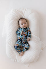Bamboo Zip Pajamas | Charli Print - HoneyBug 