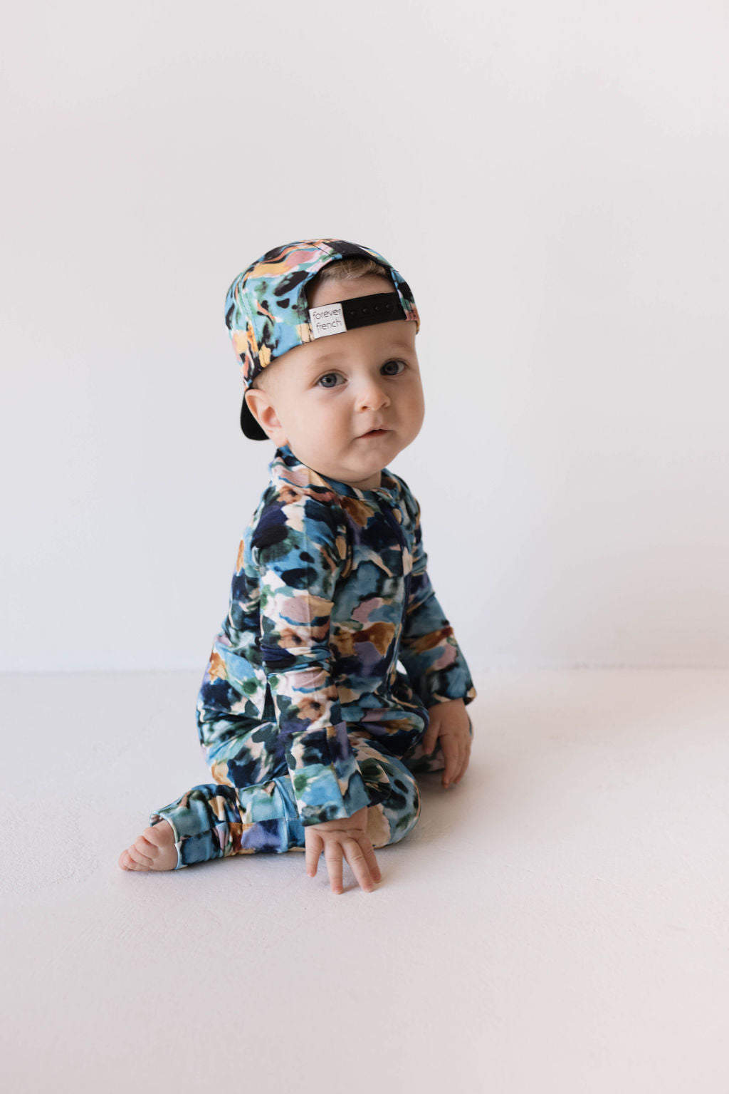 Bamboo Zip Pajamas | Charli Print - HoneyBug 