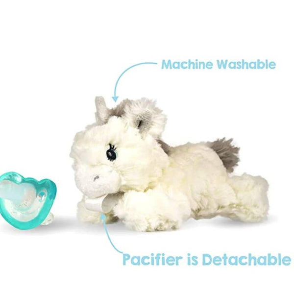Luna Unicorn Paci/Teether Holder - JollyPop Pacifier - HoneyBug 