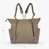 The Lillian Diaper Bag - Driftwood