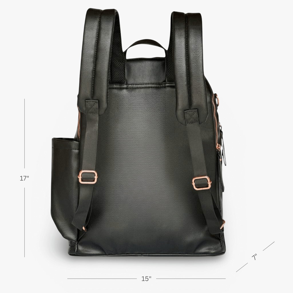 The Daphne Diaper Bag - Onyx